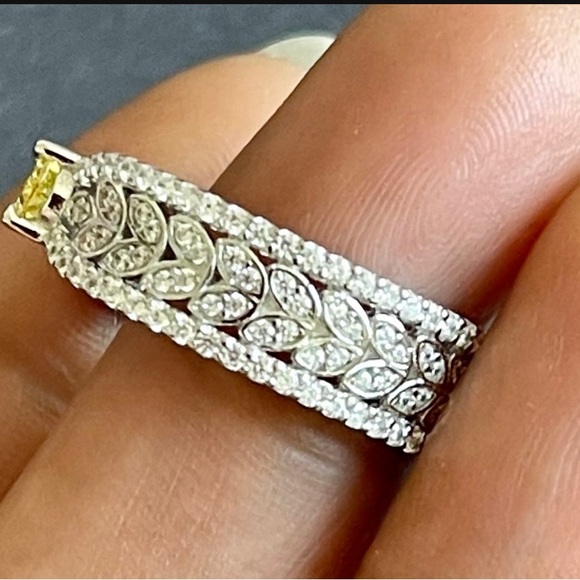 925 Sterling Silver Citrine Ring - Picture 6 of 6